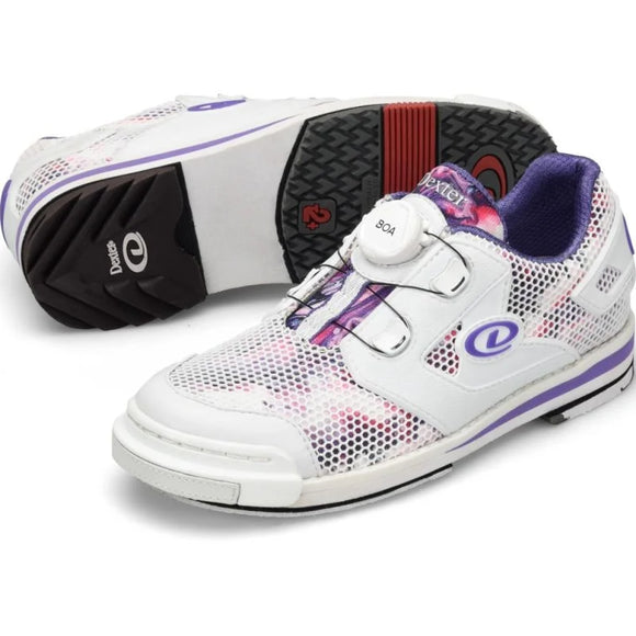 Dexter SST 8 BOA Power Frame Women’s Bowling Shoes White/Purple/Multi