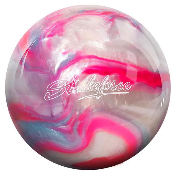KR Strikeforce Polyester Pink Sky White Bowling Ball