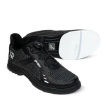 KR Strikeforce Jet FT Black Silver Right Hand Wide Men’s Bowling Shoes