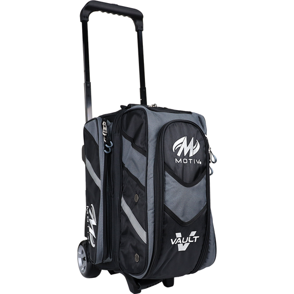 Motiv Vault 2 Ball Double Roller Covert Black Bowling Bag