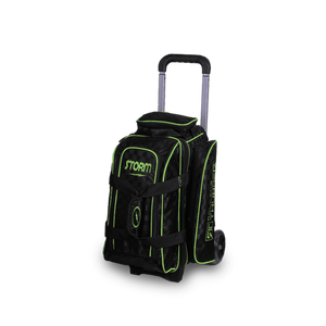 Storm Rolling Thunder 2 Ball Roller Checkered Black Lime Bowling Bag
