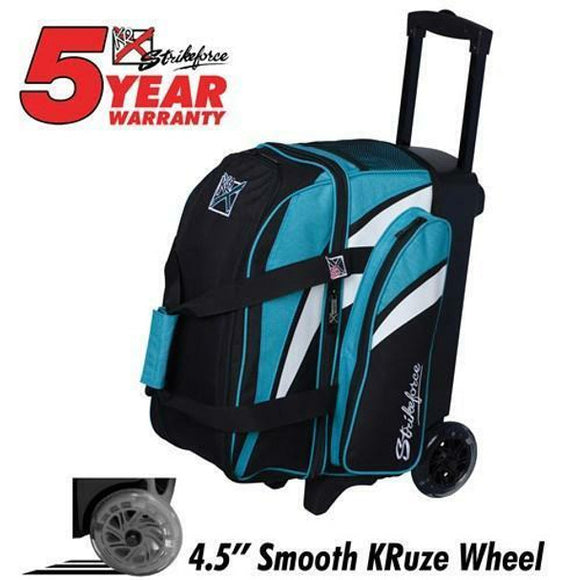 KR Strikeforce Cruiser Smooth 2 Ball Roller Bowling Bag - Teal