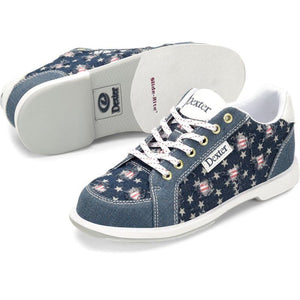 DEXTER LIBERTY STARS AND STRIKES WOMEN’S BOWLING SHOES