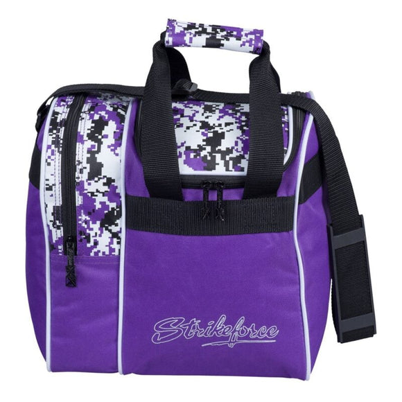KR Rook 1 Ball Single Tote Purple Digi Camo Bowling Bag