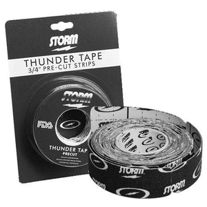 Storm Black 3/4" Pre-Cut Roll Thunder Tape - 50 pieces